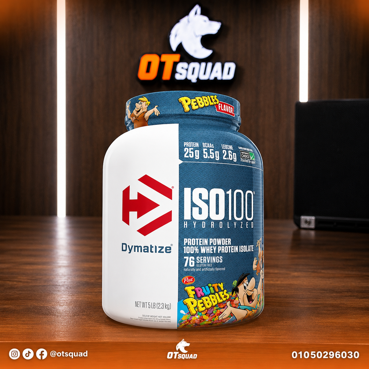ISO100 Whye protein isolate fruity pebbles  2.3kg 76serv