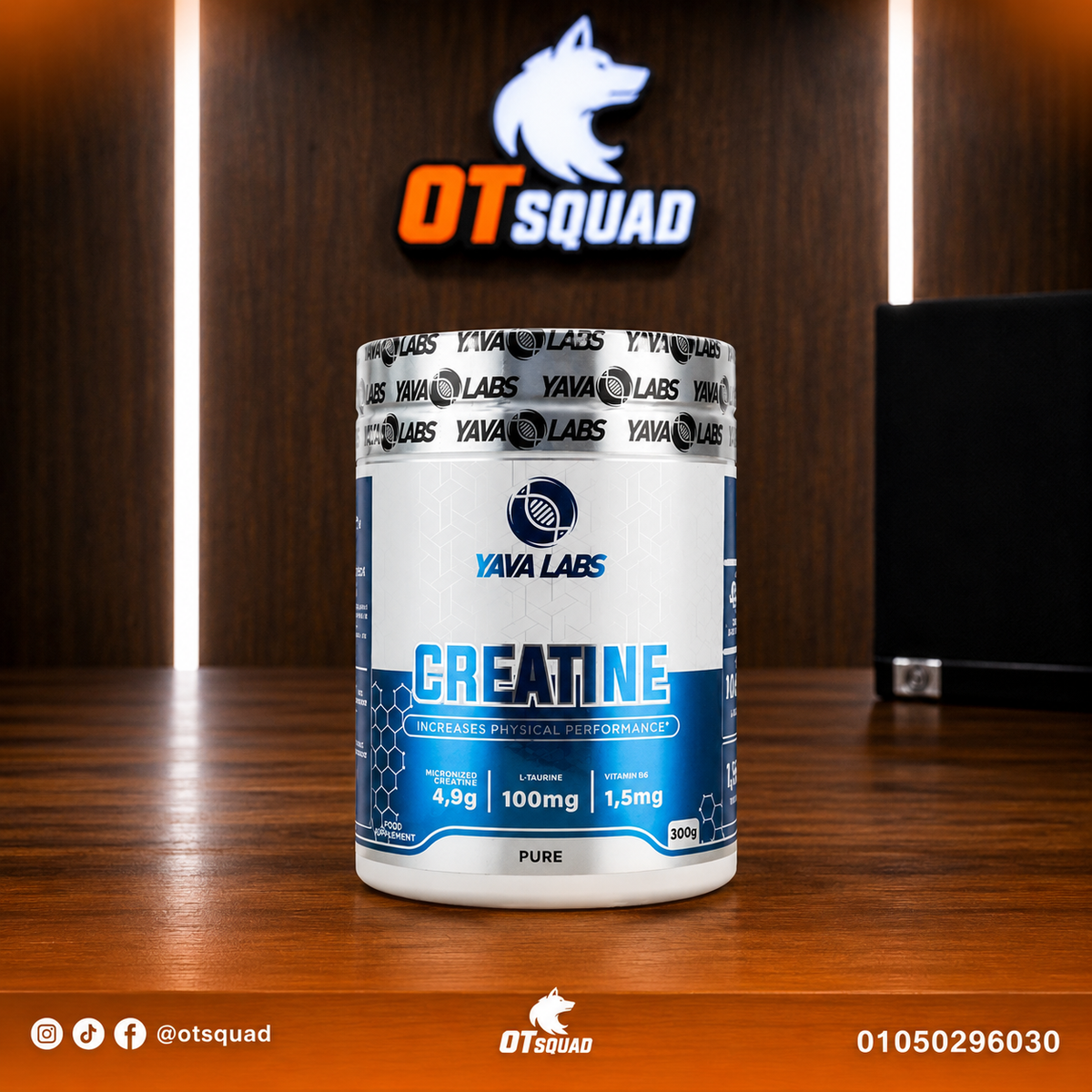 YAVA LABS creatine 300g 60serv