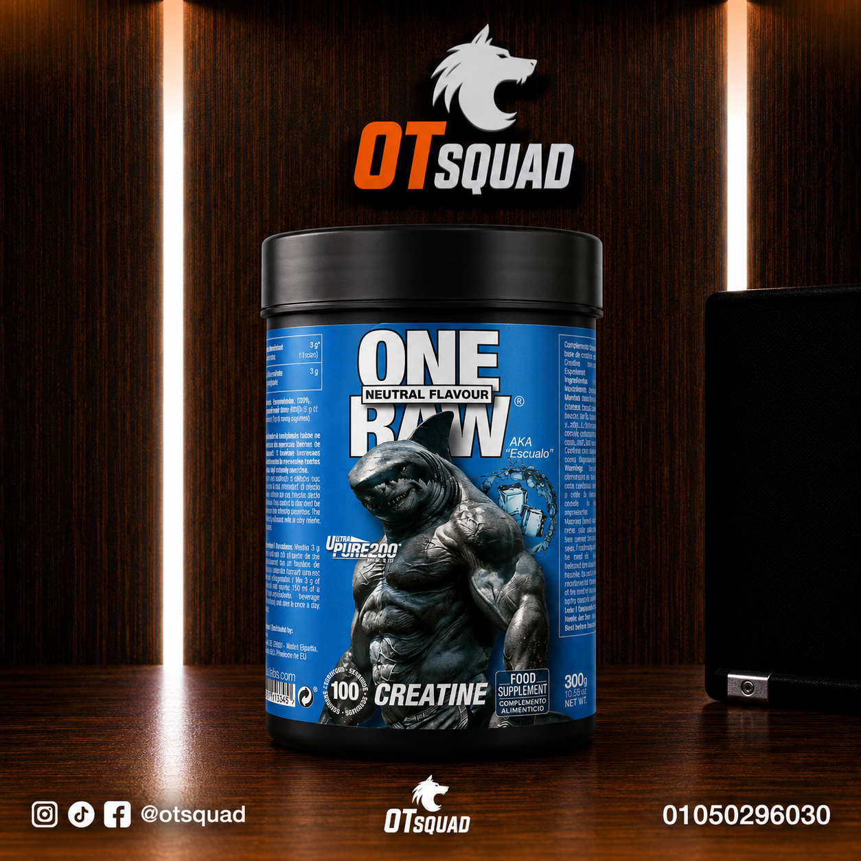 One raw creatine 400gm 100serv