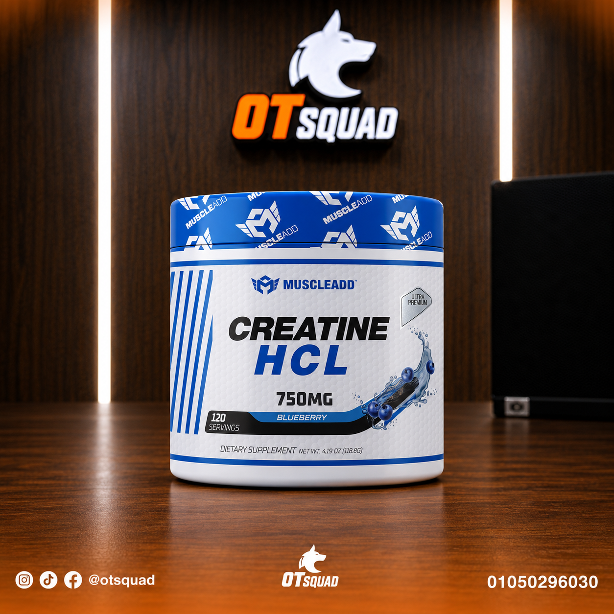 Muscleadd Creatine hcl 118gm 120serv