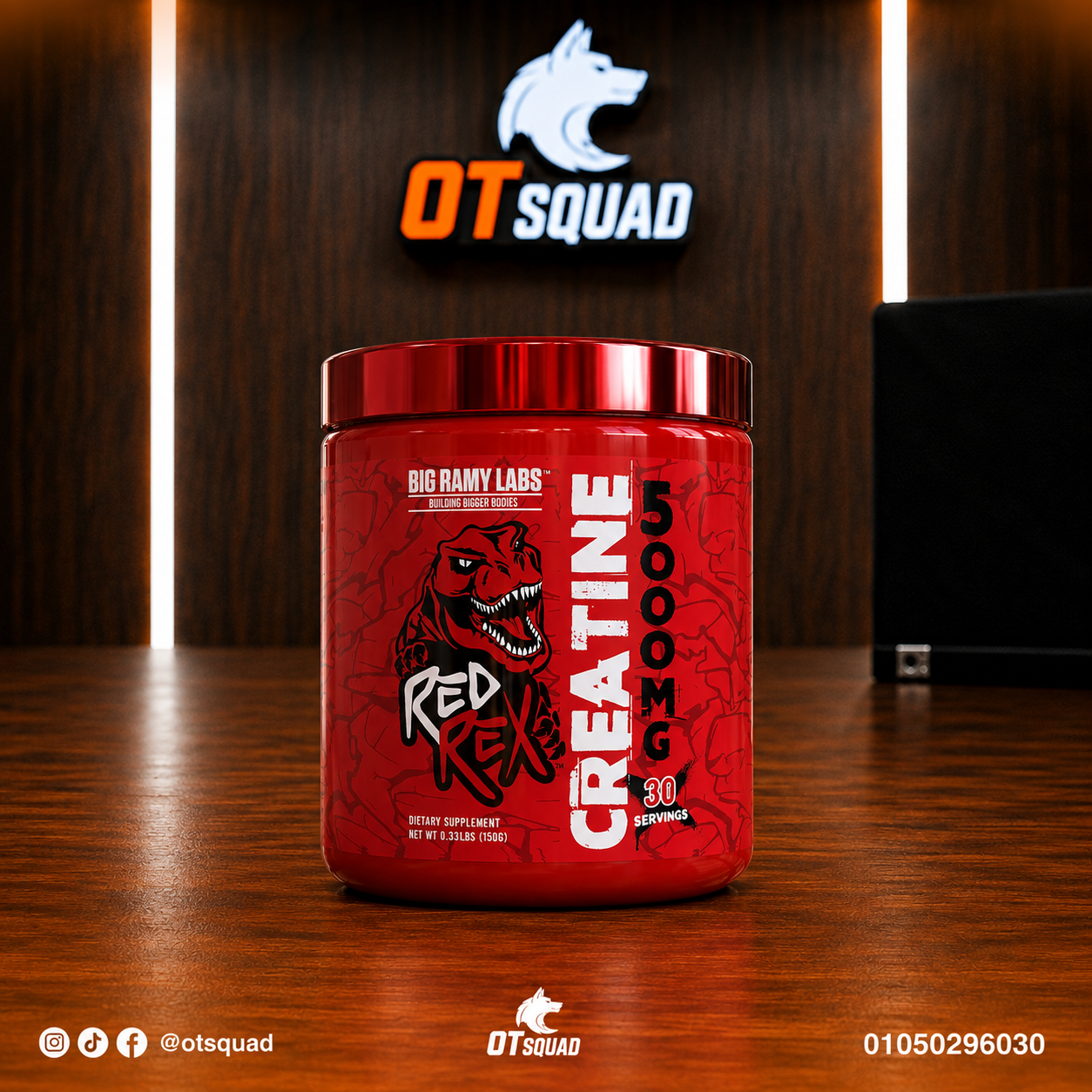 Red Rex Creatine 150gm 30serv