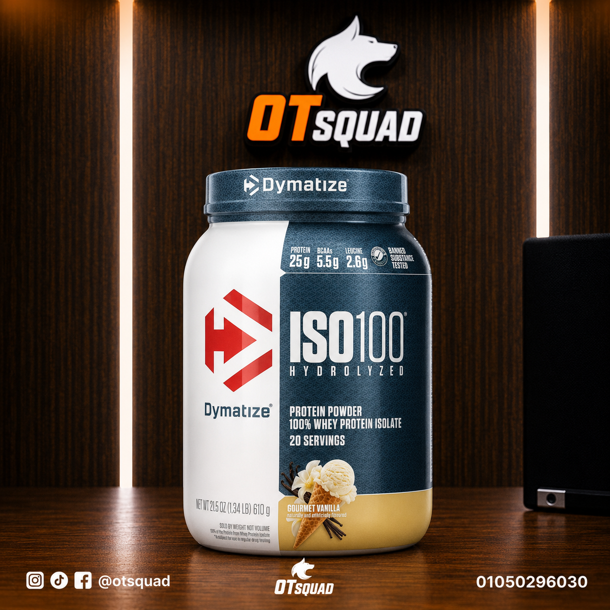 Dymatize ISO100 Whey Protein Isolate 610 gm 20serv