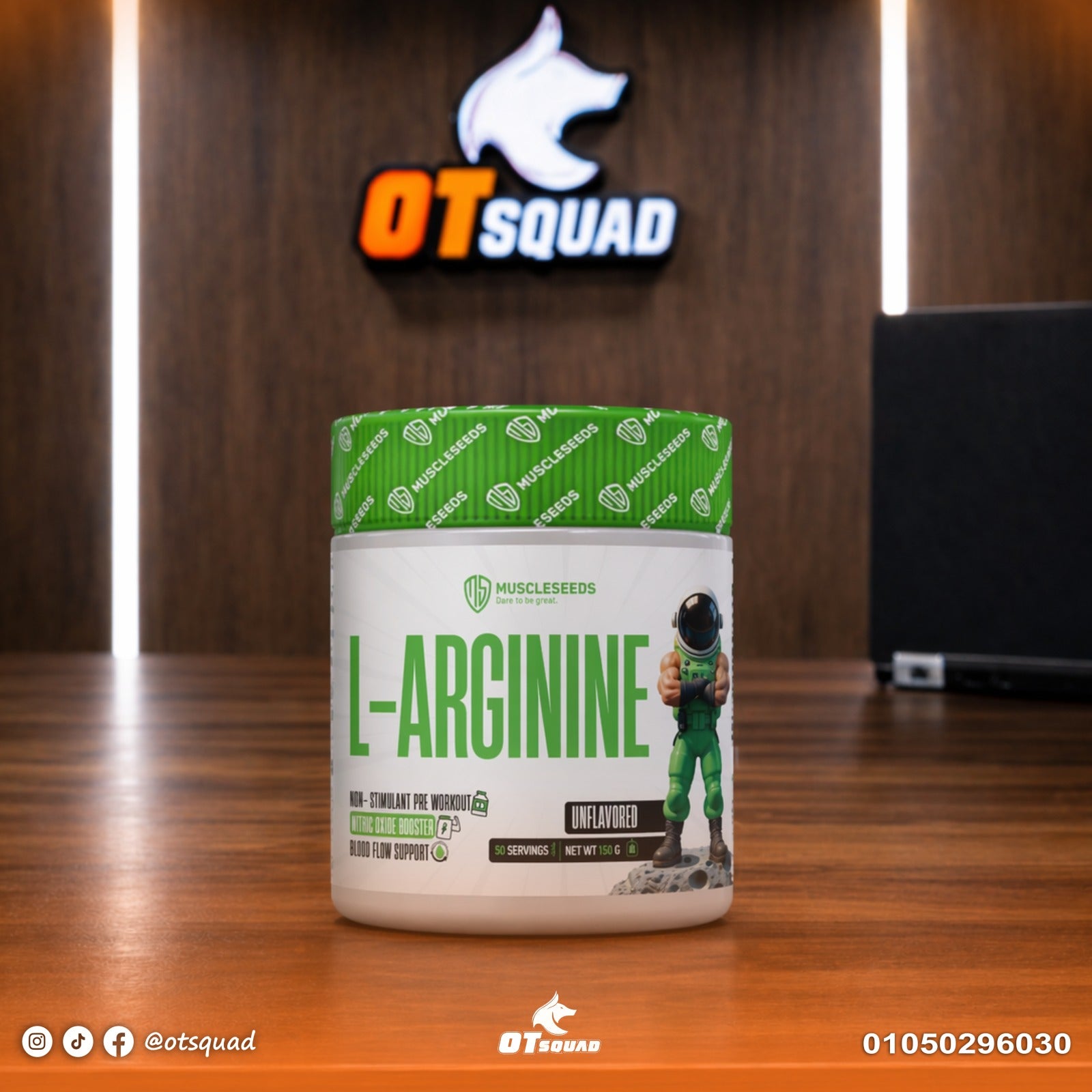 Muscleseed L-arginine 150gm 50serv